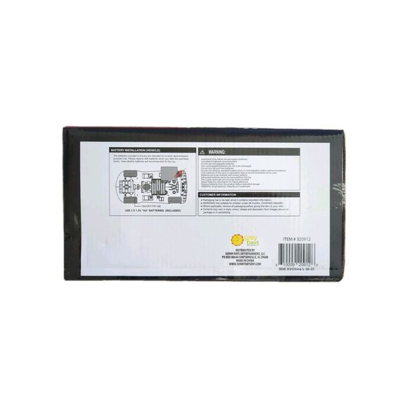 SUNNY DAYS Maxx Action Lights & Sounds Full Throttle Race Car Rev Go Red Black - Picture 7 of 7